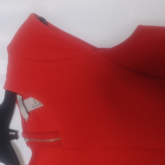 Y2k H&M Womens (S) Mindi Red Dress Office Siren - Picture 3 of 8